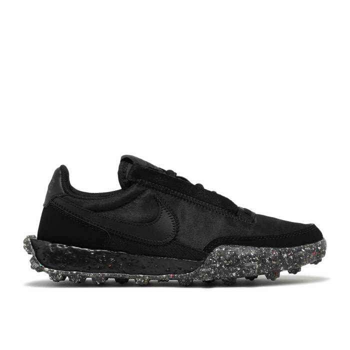 ナイキ Nike 【 Wmns Waffle Racer Crater \u0027Black\u0027 Women Black/Black 】 ワーヘル レディース 黒いこと 黒いこと