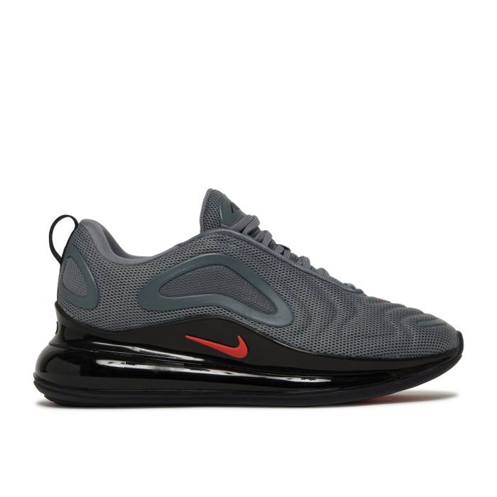 ナイキ Nike 【 Air Max 720 Gs 'Cool Grey Bright Crimson' Youth Cool Grey/Bright Crimson/Black 】 マックス 灰色 グレー ジュニア キッズ クール 灰色 グレー クリムゾン 黒色 ブラック｜スニケス