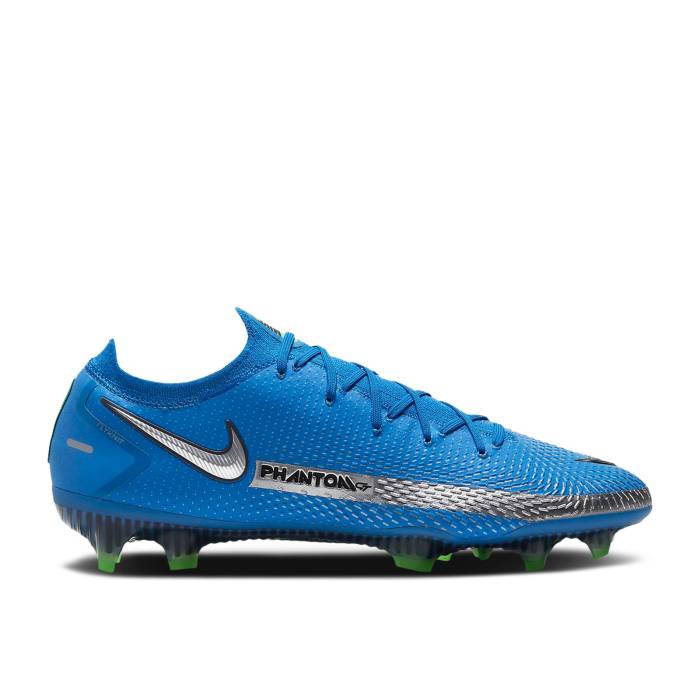 ナイキ Nike 【 Phantom Gt Elite Fg \u0027Photo Blue\u0027 Men Photo Blue/Rage Green/Metallic Silver 】 エリート メンズ 青碧 青碧 green 緑・緑であること Silver しろがね色・しろがね色
