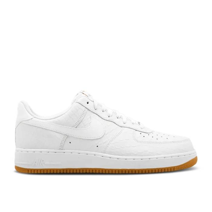 ナイキ Nike 【 Air Force 1 Low \u002707 Lv8 \u0027Croco White Gum\u0027 Men White/White/Gum Light Brown 】 白いこと 白いこと メンズ 白いこと 白いこと 赤銅色 赤銅色