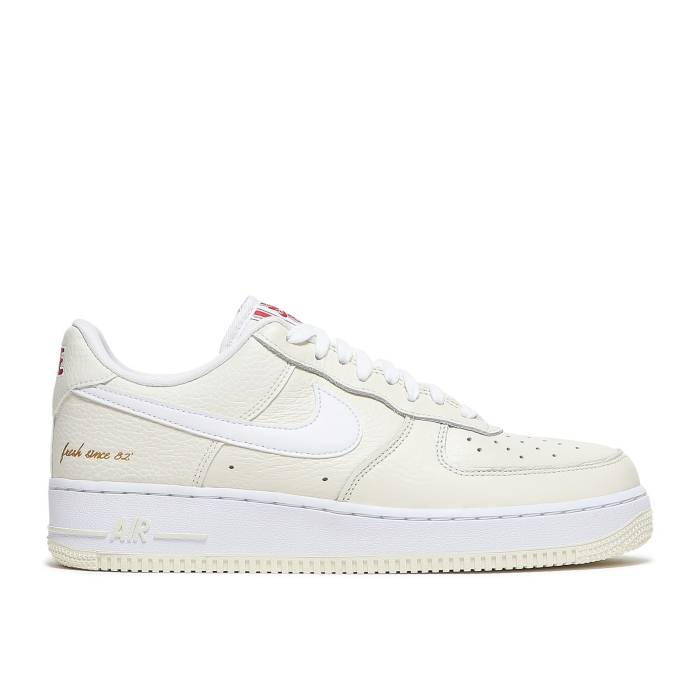 ナイキ Nike 【 Air Force 1 \u002707 Premium \u0027Popcorn\u0027 Men Coconut Milk/White/University Red 】 Premium 割り増し金 メンズ 白いこと 白いこと Red 赤・赤いこと