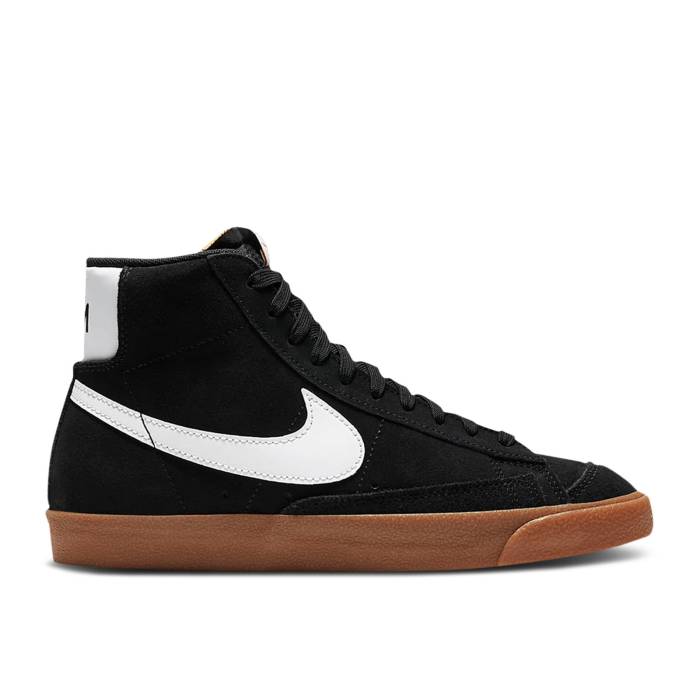 ナイキ Nike 【 Wmns Blazer Mid \u002777 Suede \u0027Black Gum\u0027 Women Black/Gum Medium Brown/Total Orange/White 】 ブレイザー ミッド スエード・スウェード レディース 黒いこと 黒いこと 赤銅色 赤銅色 orange 橙・オレンジ色 白いこと