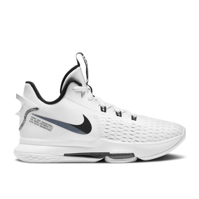ナイキ Nike 【 Lebron Witness 5 \u0027White Black\u0027 Men White/Black 】 Lebron レブロン メンズ 白いこと 白いこと 黒いこと 黒いこと