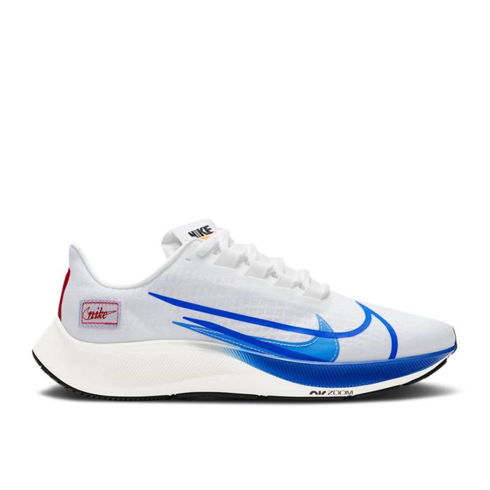 ナイキ Nike 【 Air Zoom Pegasus 37 Premium White Game Royal Men White/Gym Red/Sail/Game Royal 】 ズーム ペガサス Premium プレミアム Game ゲーム メンズ 白色 ホワイト Red 赤・レッド Game ゲーム