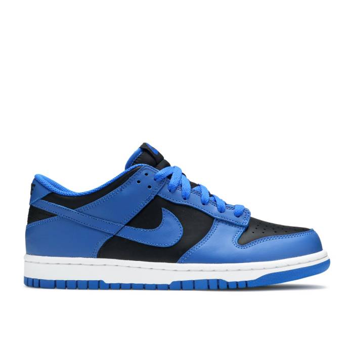 ナイキ Nike 【 Dunk Low ガウス \u0027Hyper Cobalt\u0027 Youth Black/Hyper Cobalt/White 】 ダンク 御坊っちゃん キッズ 黒いこと 黒いこと 白いこと 白いこと