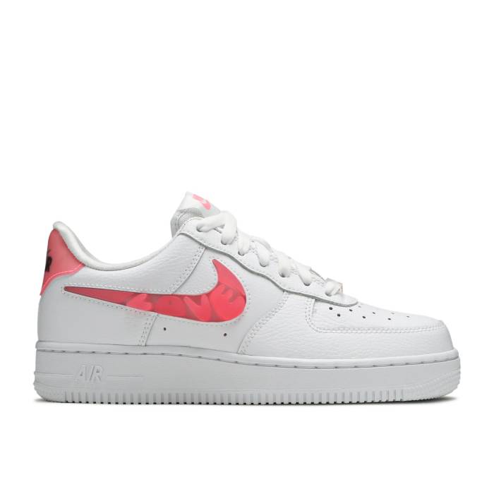 ナイキ Nike 【 Wmns Air Force 1 07 Se Love For All - Sunset Pulse Women White/Black/Clear/Sunset Pulse 】 レディース 白色 ホワイト 黒色 ブラック