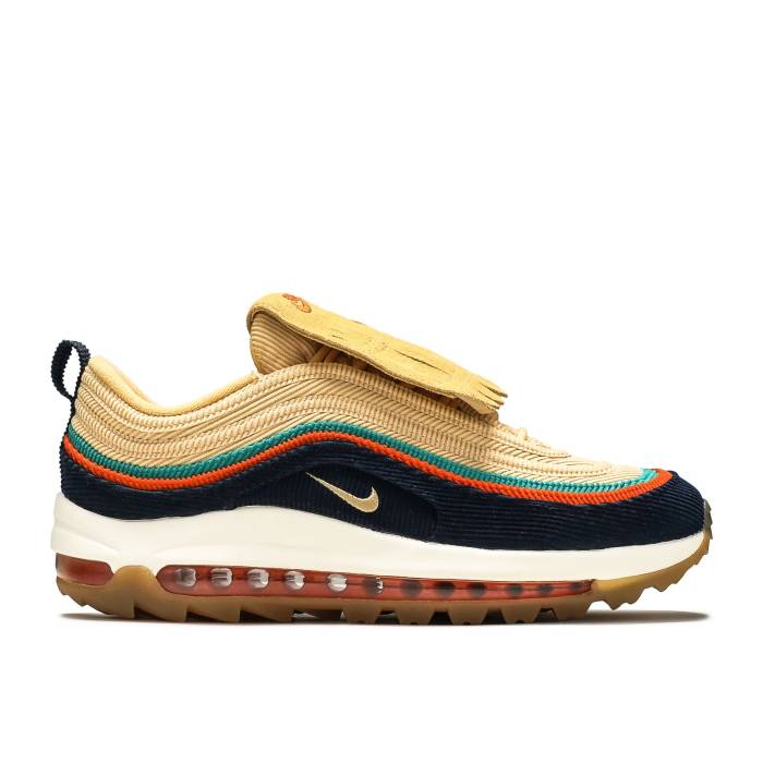 ナイキ Nike 【 Air Max 97 Golf Nrg \u0027Celestial Gold\u0027 Men Obsidian/Starfish/Neptune Green/Celestial Gold 】 マックス golf ゴルフ メンズ green 緑・緑であること ゴールド
