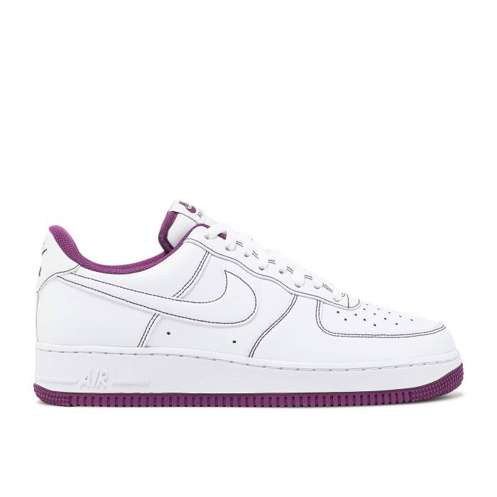 ナイキ Nike 【 Air Force 1 \u002707 \u0027Contrast Stitch - White Viotech\u0027 Men White/White/Viotech 】 白いこと 白いこと メンズ 白いこと 白いこと