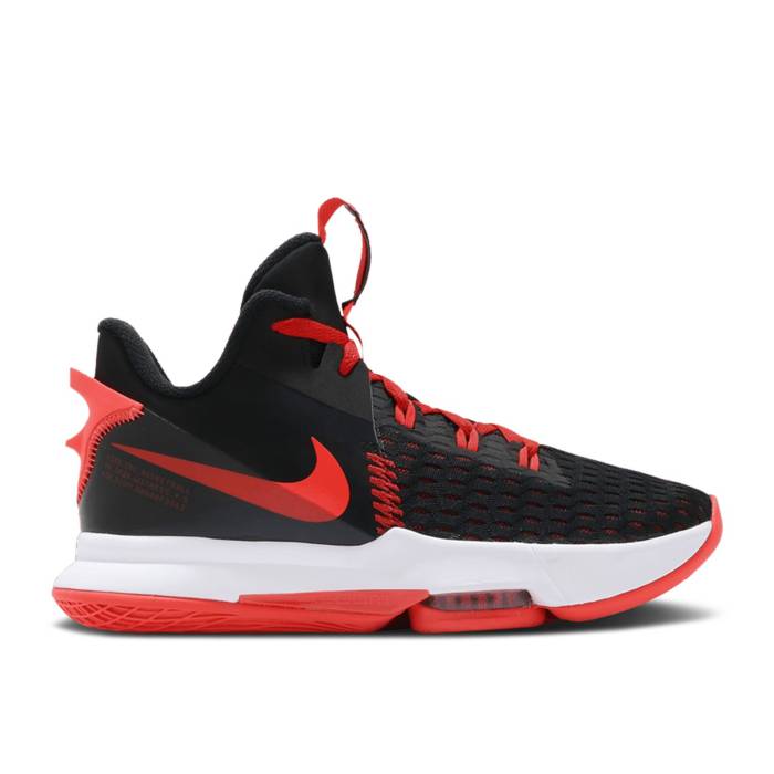 ナイキ Nike 【 Lebron Witness 5 Ep \u0027Bred\u0027 Men Black/University Red/White/Bright Crimson 】 Lebron レブロン メンズ 黒いこと 黒いこと Red 赤・赤いこと 白いこと 白いこと クリムゾン