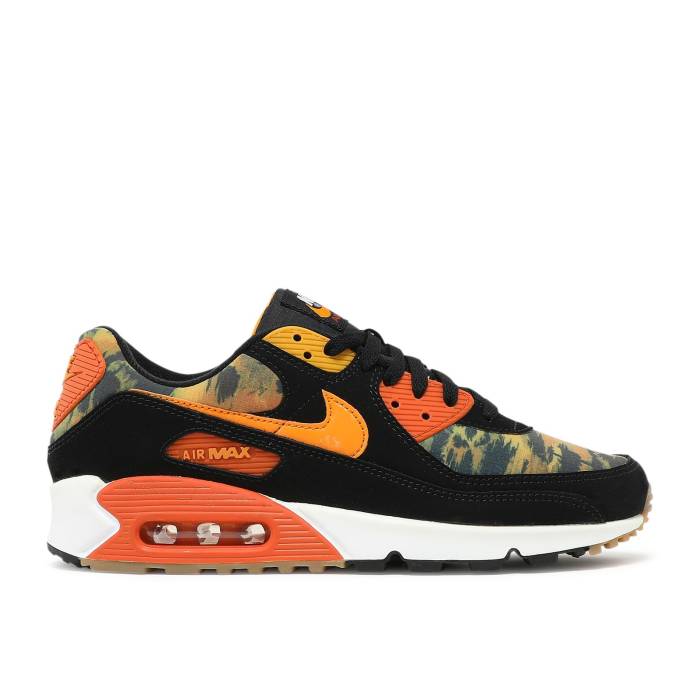 ナイキ Nike 【 Air Max 90 Orange Camo Men Black/Kumquat/Starfish/White 】 マックス メンズ 黒色 ブラック 白色 ホワイト