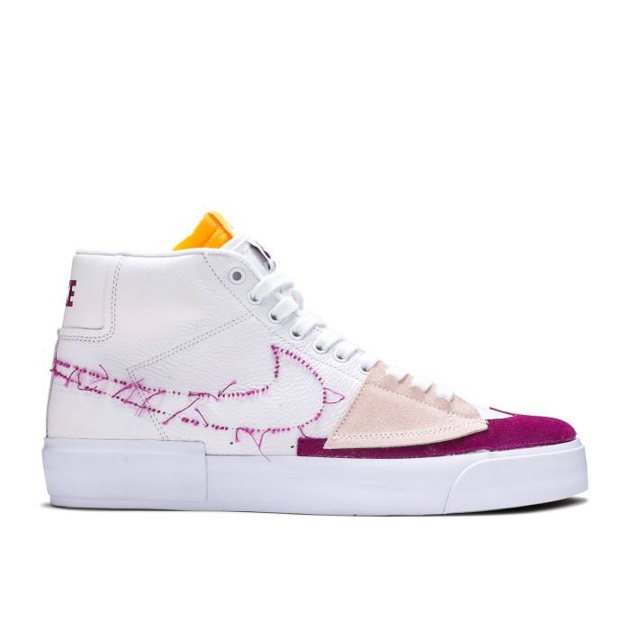 ナイキ Nike 【 Zoom Blazer Mid Edge Sb White Viotech Men White/White/Viotech 】 ズーム ブレイザー ミッド エスビー メンズ 白色 ホワイト