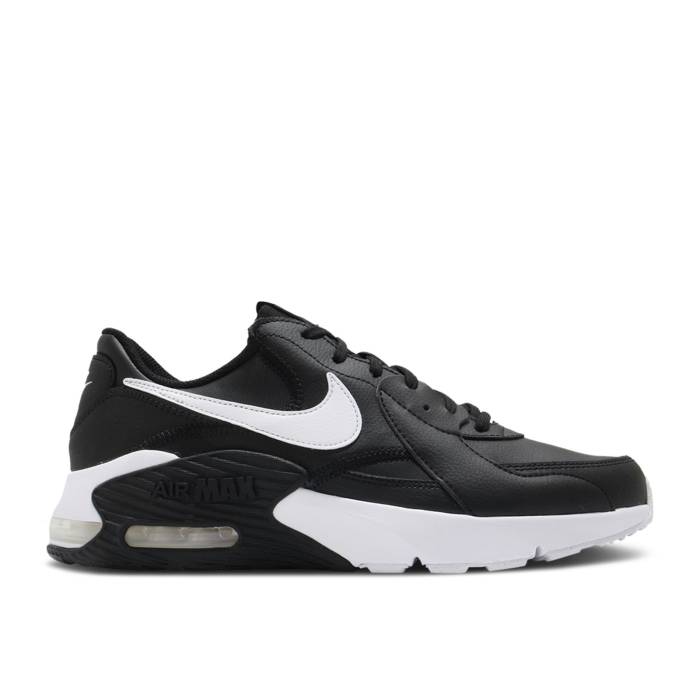 ナイキ Nike 【 Air Max Excee Leather \u0027Black White\u0027 Men Black/White/Black 】 マックス レザー メンズ 黒色 ブラック 白色 ホワイト メンズ靴-スニーカー