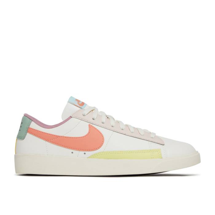 ナイキ Nike 【 Wmns Blazer Low Le \u0027Pastel\u0027 Women Sail/Bright Crimson/Coconut Milk/Pearl Orange/Light Lemon Green/Cargo Khaki 】 ブレイザー レディース クリムゾン パール orange 橙・オレンジ色 green 緑・緑であること 積貨委託貨物 カ