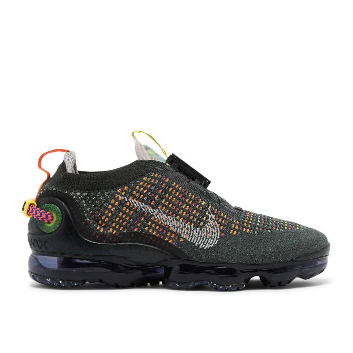 ナイキ Nike 【 Air Vapormax 2020 Flyknit \u0027Newsprint\u0027 Men Newsprint/College Grey/Black/Opti Yellow 】 飛球編み物 メンズ 分科大学 薄墨色 薄墨色 黒いこと 黒いこと yellow 黄味がかった・黄色