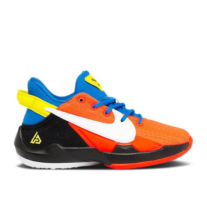 ナイキ Nike 【 Zoom Freak 2 Ps 'Bright Crimson' Youth Bright Crimson/White/Opti Yellow/Signal Blue 】 ズーム ジュニア キッズ クリムゾン 白色 ホワイト yellow 黄色・イエロー 青色 ブルー｜スニケス