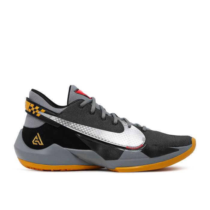 ナイキ Nike 【 Zoom Freak 2 'Taxi' Men Black/Particle Grey/Bright Crimson/Metallic Silver 】 ズーム メンズ 黒色 ブラック 灰色 グレー クリムゾン Silver 銀色・シルバー｜スニケス