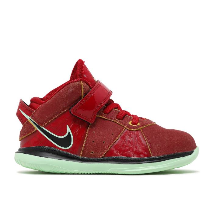 ナイキ Nike 【 Lebron 8 Td \u0027Empire Jade\u0027 Infant Gym Red/Cucumber Calm/Black/Black 】 Lebron レブロン もの言う花 Red 赤・赤いこと 黒いこと 黒いこと