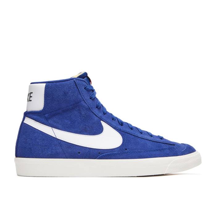 ナイキ Nike 【 Blazer Mid 77 Suede Deep Royal Blue Men Deep Royal Blue/White/Sail/Black 】 ブレイザー ミッド スエード・スウェード メンズ ディープ 青色 ブルー 白色 ホワイト 黒色 ブラック