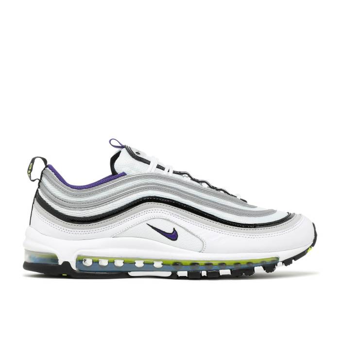 ナイキ Nike 【 Air Max 97 'Kaomoji' Men White/Black/Signal Blue/Court Purple 】 マックス メンズ 白色 ホワイト 黒色 ブラック 青色 ブルー コート Purple 紫・パープル|スニケス