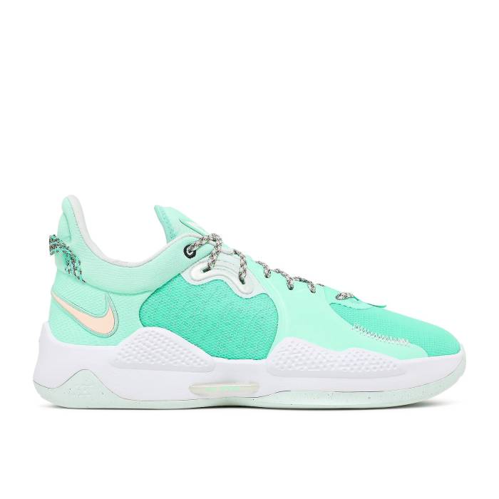 ナイキ Nike 【 Pg 5 \u0027Play For The Future\u0027 Men Green Glow/Glacier Blue/Platinum Tint/Barely Green 】 メンズ green 緑・緑であること 青み 青色 Platinum プラチナム
