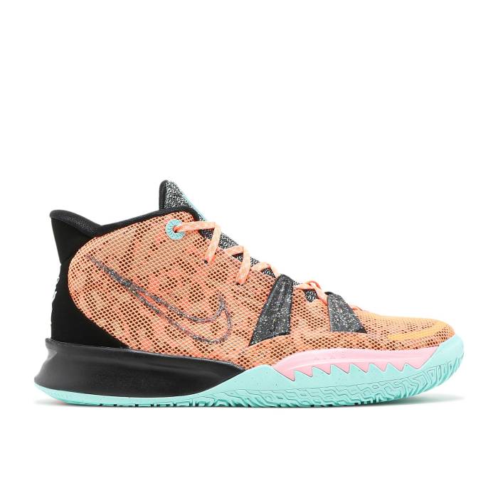 ナイキ Nike 【 Kyrie 7 Gs 'Play For The Future' Youth Atomic Orange/Tropical Twist/Black 】 Kyrie カイリー ジュニア キッズ orange 橙・オレンジ 黒色 ブラック｜スニケス