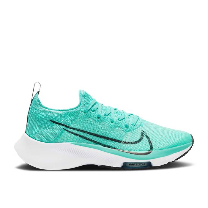 ナイキ Nike 【 Air Zoom Tempo Flyknit ガウス \u0027Hyper Turquoise\u0027 Youth Hyper Turquoise/Chlorine Blue/White/Black 】 望遠レンズ 飛球編み物 御坊っちゃん キッズ 青味 青み 白いこと 白いこと 黒いこと 黒いこと