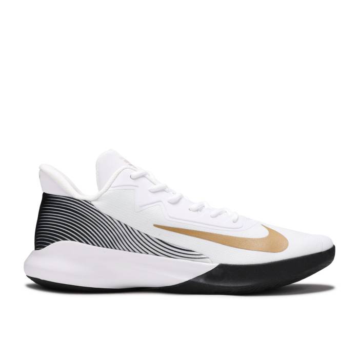ナイキ Nike 【 Precision 4 'White Metallic Gold' Men White/Metallic Gold/Black 】 メンズ 白色 ホワイト ゴールド 黒色 ブラック｜スニケス