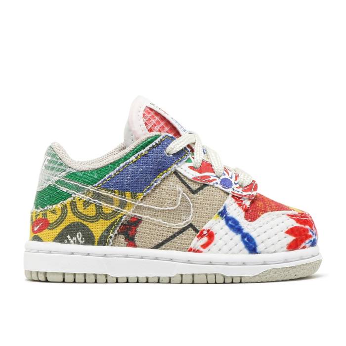 ナイキ Nike 【 Dunk Low Sp Td \u0027City Market\u0027 Infant Multi-Color/Multi-Color 】 ダンク もの言う花