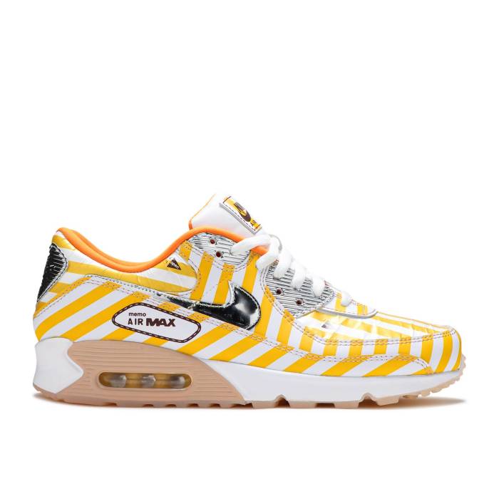 ナイキ Nike 【 Air Max 90 Se \u0027Swoosh Mart Fried Chicken\u0027 Men Speed Yellow/White/Siren Red/Shimmer 】 マックス メンズ Speed 素早さ yellow 黄味がかった・黄色 白いこと 白いこと Red 赤・赤いこと