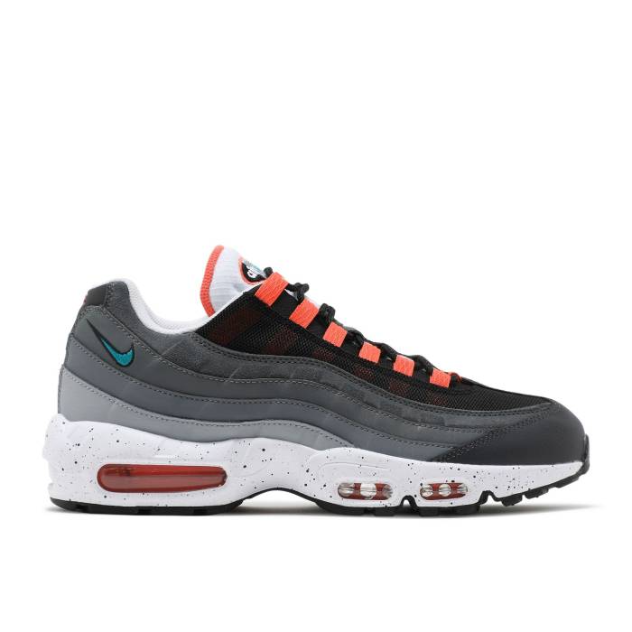 ナイキ Nike 【 Air Max 95 \u0027Black Speckled\u0027 Men Black/Turf Orange/White/Aquamarine 】 マックス メンズ 黒いこと 黒いこと 芝草 orange 橙・オレンジ色 白いこと 白いこと 青緑色