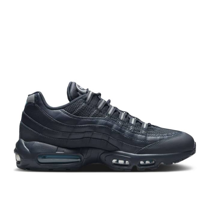 ナイキ Nike 【 Air Max 95 Essential \u0027Obsidian\u0027 Men Obsidian/Reflect Silver/Black/Laser Blue 】 マックス メンズ Silver しろがね色・しろがね色 黒いこと 黒いこと Laser レーザ 青み 青色