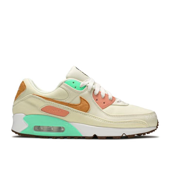 ナイキ Nike 【 Wmns Air Max 90 \u0027Happy Pineapple\u0027 Women Coconut Milk/Metallic Gold 】 マックス レディース ゴールド