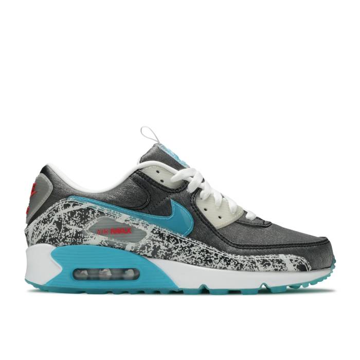 ナイキ Nike 【 Wmns Air Max 90 Se Rice Ball Women Black/White/Beach/Chlorine Blue 】 マックス レディース 黒色 ブラック 白色 ホワイト 青色 ブルー