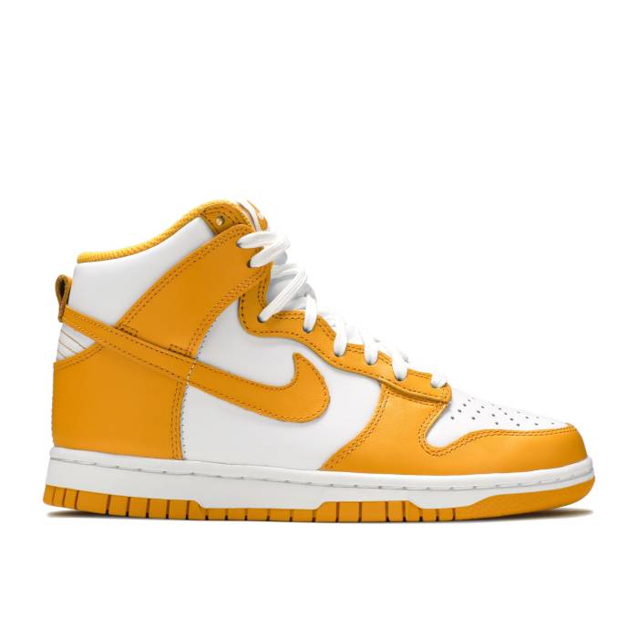 ナイキ Nike 【 Wmns Dunk High 'Dark Sulfur' Women White/Dark Sulfur/White 】 ダンク ハイ レディース 白色 ホワイト