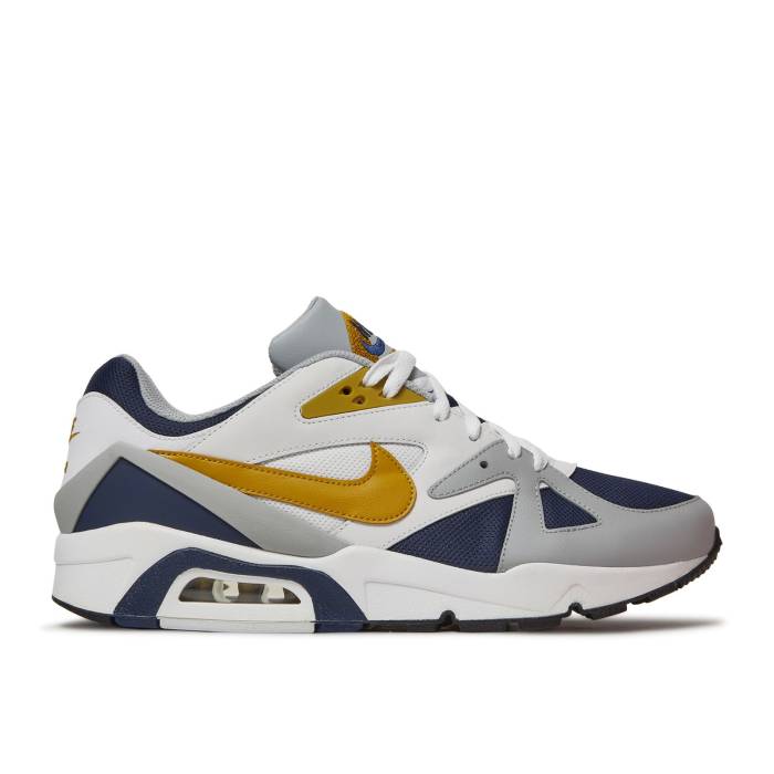 ナイキ Nike 【 Air Structure Triax 91 'White Midnight Navy' Men Midnight Navy/Dark Citron/Light Smoke Grey/White 】 メンズ 紺色 ネイビー 灰色 グレー 白色 ホワイト|スニケス