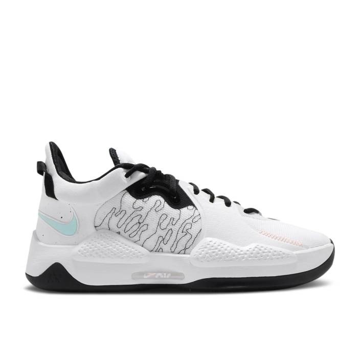 ナイキ Nike 【 Pg 5 Ep 'White Black' Men White/Multi-Color/Glacier Blue 】 メンズ 白色 ホワイト 青色 ブルー|スニケス