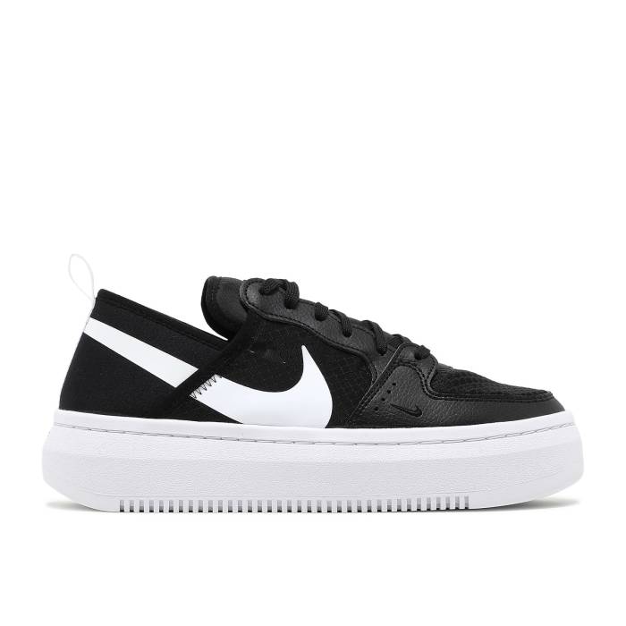 ナイキ Nike 【 Wmns Court Vision Alta Txt \u0027Black White\u0027 Women Black/White 】 厚地の外套 レディース 黒いこと 黒いこと 白いこと 白いこと