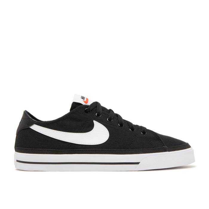 ナイキ Nike 【 Wmns Court Legacy Canvas \u0027Black White\u0027 Women Black/White 】 厚地の外套 legacy レガシー レディース 黒いこと 黒いこと 白いこと 白いこと