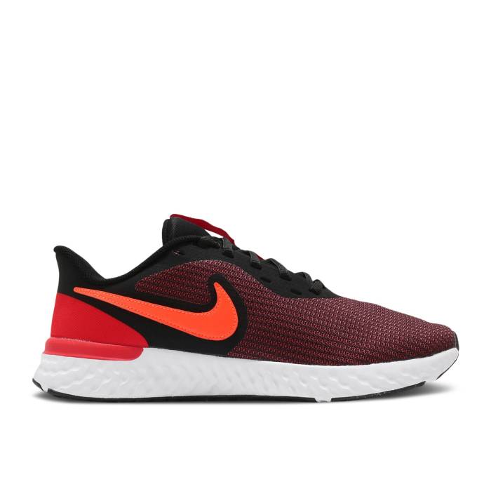 ナイキ Nike 【 Revolution 5 Ext Hyper Crimson Men Black/Hyper Crimson/Chile Red 】 レボリューション メンズ 黒色 ブラック クリムゾン Red 赤・レッド