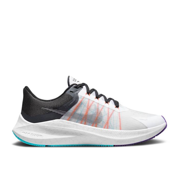 ナイキ Nike 【 Wmns Zoom Winflo 8 'White Black' Women White/Black/Dark Smoke Grey/Metallic Silver 】 ズーム レディース 白色 ホワイト 黒色 ブラック 灰色 グレー Silver 銀色・シルバー|スニケス