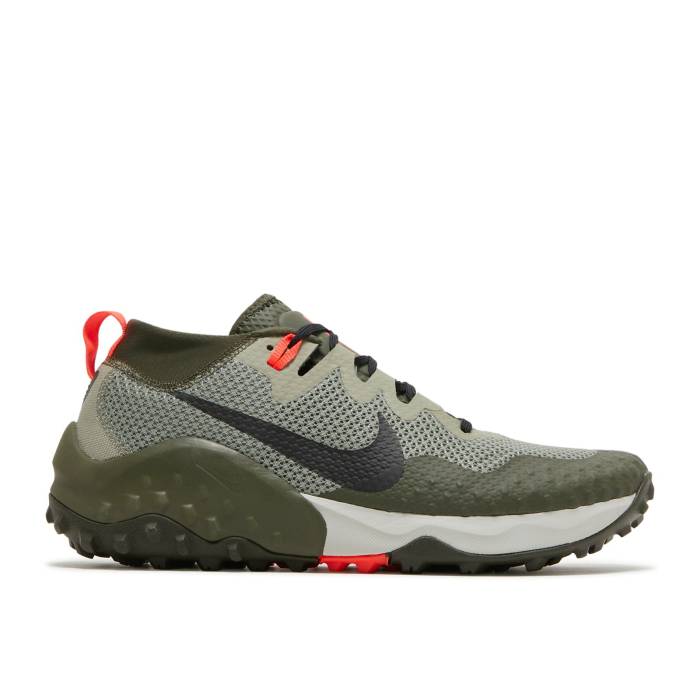ナイキ Nike 【 Wildhorse 7 'Light Army' Men Light Army/Cargo Khaki/Bright Crimson/Black 】 メンズ アーミー カーゴ カーキ クリムゾン 黒色 ブラック｜スニケス