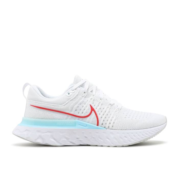 ナイキ Nike 【 React Infinity Run Flyknit 2 'White Glacier Ice' Men White/Glacier Ice/Photon Dust/Chile Red 】 リアクト ラン フライニット メンズ 白色 ホワイト Red 赤・レッド