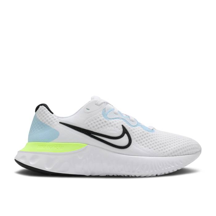 ナイキ Nike 【 Renew Run 2 Volt Men White/Black/Light Blue Fury/Volt 】 ラン メンズ 白色 ホワイト 黒色 ブラック 青色 ブルー