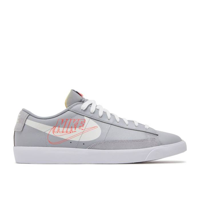 ナイキ Nike 【 Blazer Low 'Wolf Grey' Men Wolf Grey/Sail/Bright Crimson/White 】 ブレイザー メンズ 灰色 グレー クリムゾン 白色 ホワイト