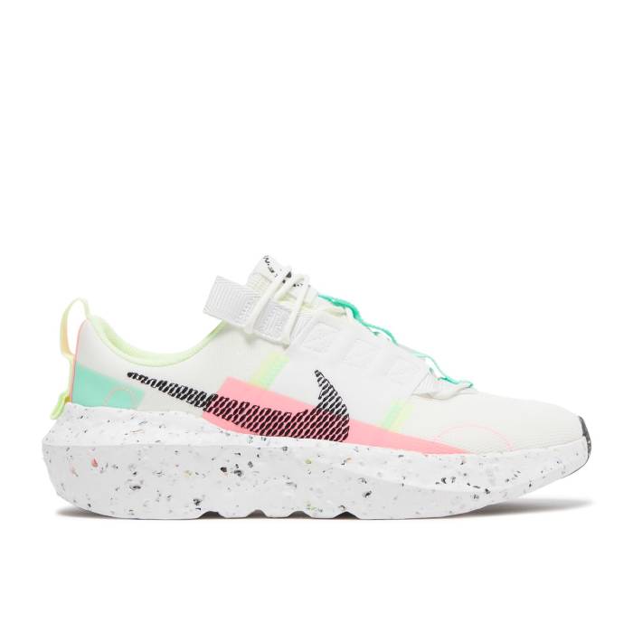 ナイキ Nike 【 Wmns Crater Impact 'Summit White' Women Summit White/Black/Green Glow/Sunset 】 インパクト レディース 白色 ホワイト 黒色 ブラック green 緑・グリーン