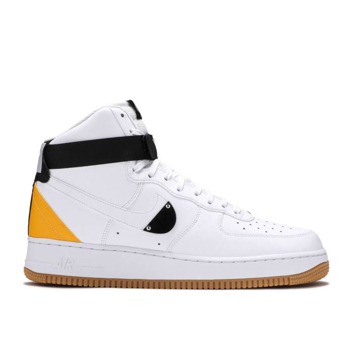 ナイキ Nike 【 Nba X Air Force 1 High \u002707 Lv8 \u0027White University Gold\u0027 Men White/University Gold/Wolf Grey/White 】 ご機嫌 メンズ 白いこと 白いこと ゴールド 薄墨色 薄墨色