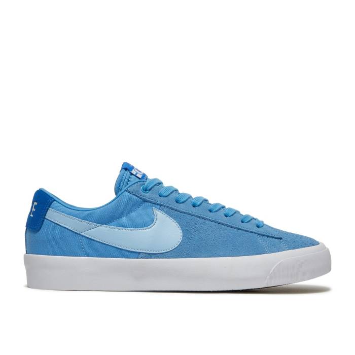 ナイキ Nike 【 Zoom Blazer Low Pro Gt Sb Coast Men Coast/Signal Blue/White/Psychic Blue 】 ズーム ブレイザー プロ エスビー メンズ 青色 ブルー 白色 ホワイト