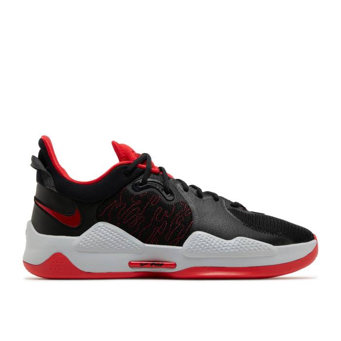 ナイキ Nike 【 Pg 5 Ep \u0027Bred\u0027 Men Black/White/University Red 】 メンズ 黒いこと 黒いこと 白いこと 白いこと Red 赤・赤いこと