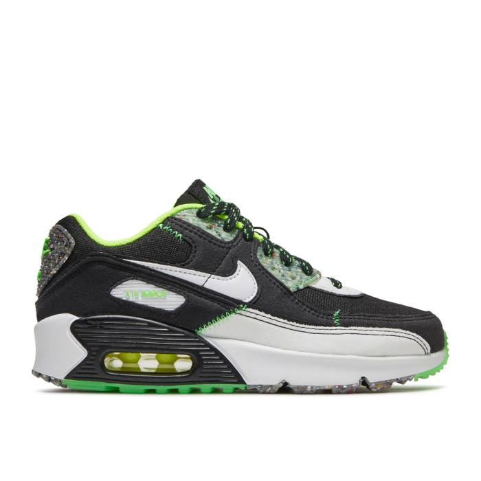 ナイキ Nike 【 Air Max 90 Gs 'Exeter Edition' Youth Black/Iron Grey/Volt/White 】 マックス ジュニア キッズ 黒色 ブラック 灰色 グレー 白色 ホワイト｜スニケス 43,940円