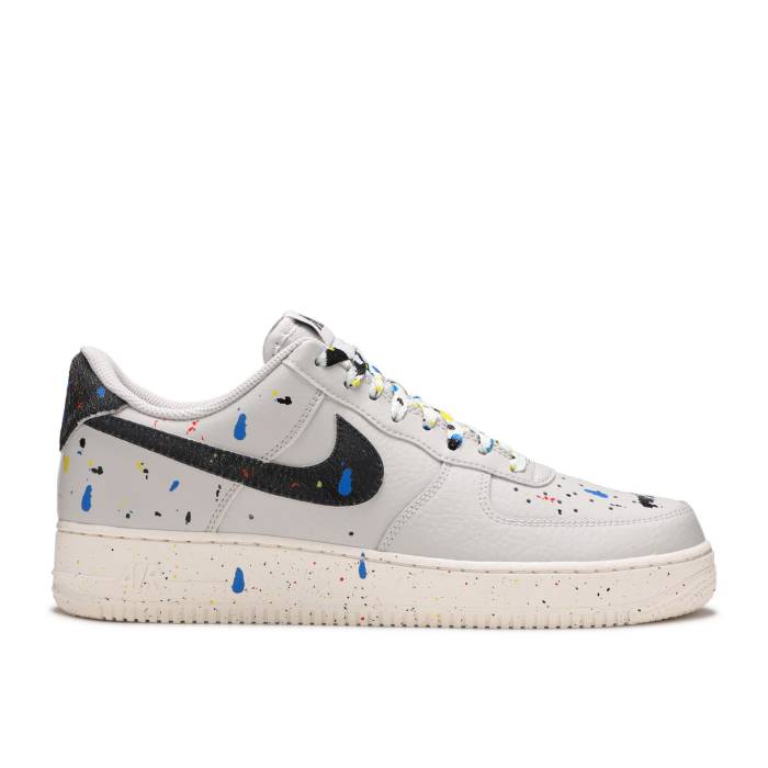 ナイキ Nike 【 Air Force 1 \u002707 Lv8 \u0027Paint Splatter - Light Bone\u0027 Men Light Bone/Black/Sail 】 メンズ 黒いこと 黒いこと